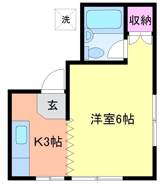 コーポサカイ 101号室 間取り