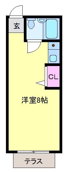中山マンション 102号室 間取り