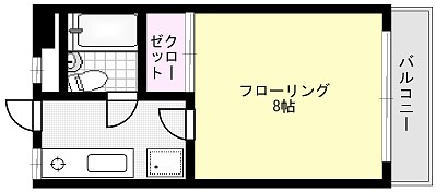 クレセント・コジマ 101号室 間取り