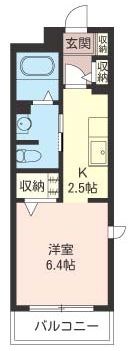 ハイツタートルヒルA 207号室 間取り