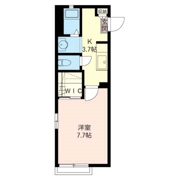 クレスト・Ⅱ 106号室 間取り