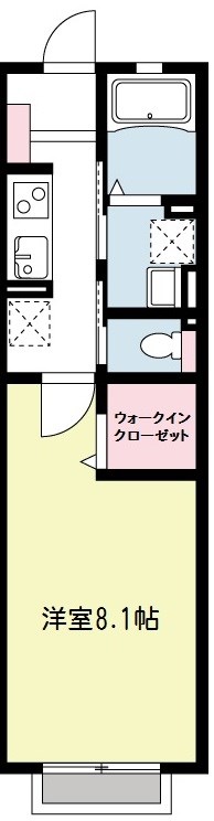 グレンディール 102号室 間取り