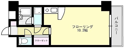 アライ パッセージ 203号室 間取り