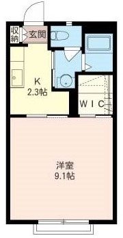 クレマチス 206号室 間取り