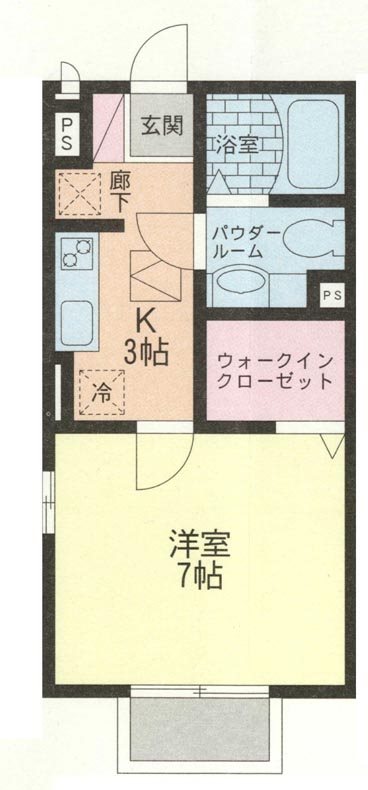 サンモールＳ 203号室 間取り
