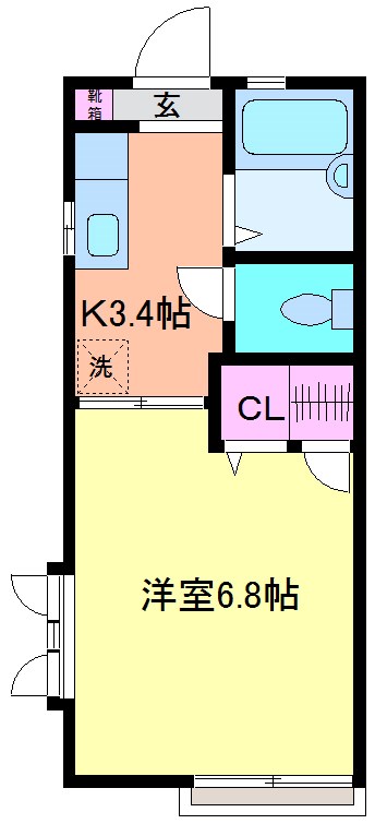 アマルティア 201号室 間取り