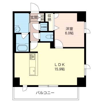 ルシエル 804号室 間取り