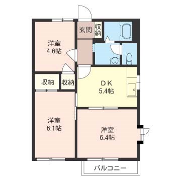 ハイツフレグランス明原 101号室 間取り