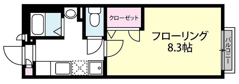グランメールＣ棟 105号室 間取り