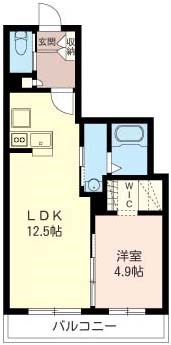 グランシャリオ 202号室 間取り