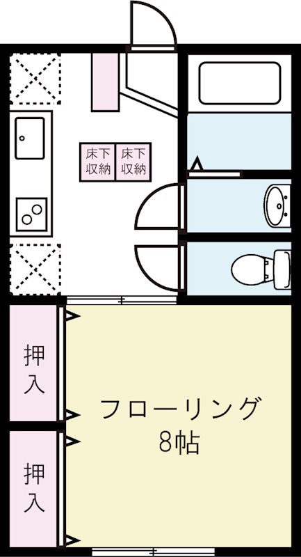 ベルレージュ 101号室 間取り