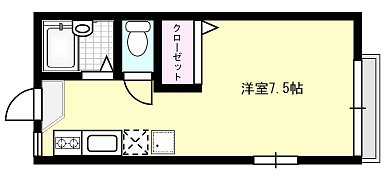 クロスファームⅢ 105号室 間取り