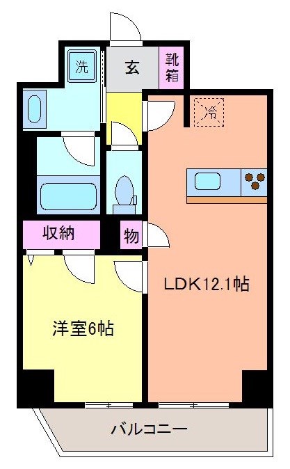 ルシエル 302号室 間取り