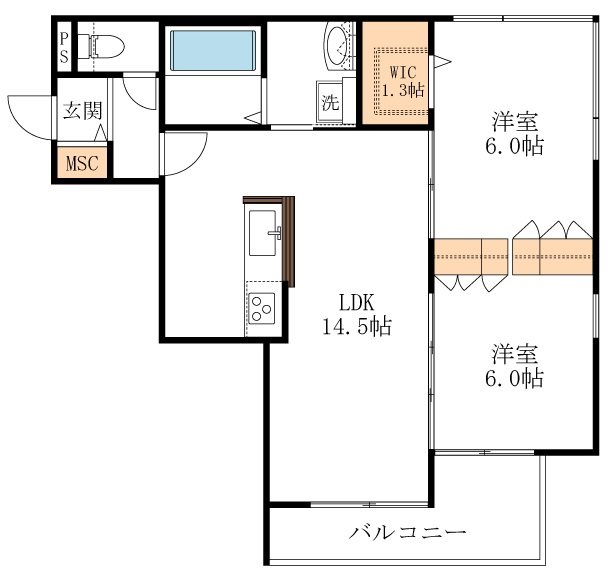 FOREST TERRACE(フォレストテラス) 203号室 間取り