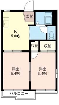 パークハウス運河C 201号室 間取り