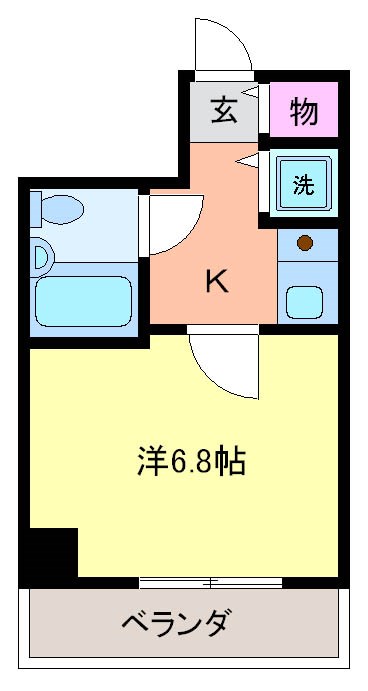 トーカン柏キャステール 409号室 間取り
