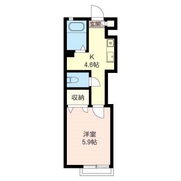 アルファンスコート 202号室 間取り