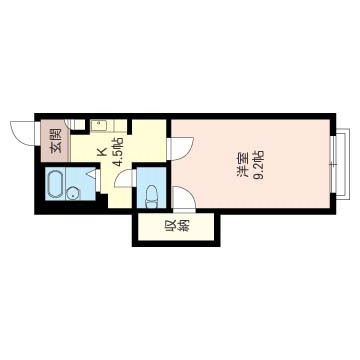 アルファンスコート 203号室 間取り