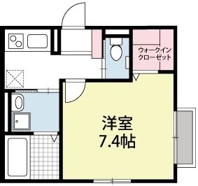 コアロード 205号室 間取り