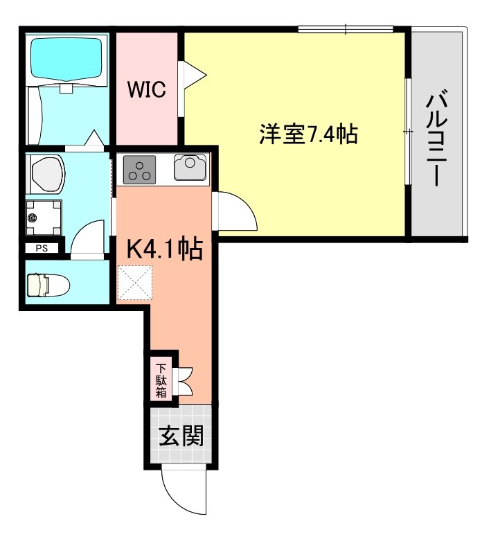 ハイムビバーチェ 201号室 間取り