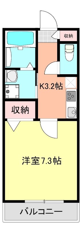 ハイムビバーチェ 305号室 間取り