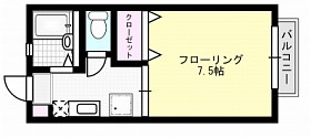 ハイツキムラB 206号室 間取り