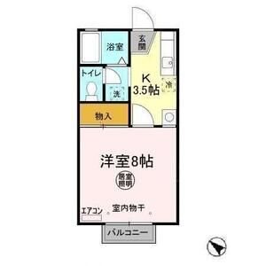 ジュリア 105号室 間取り