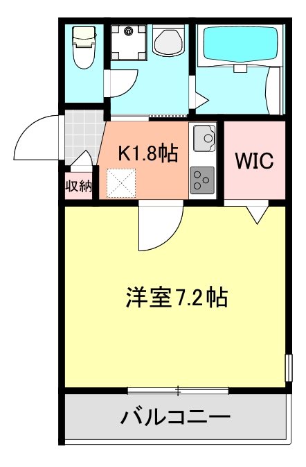 ハイムビバーチェ 202号室 間取り