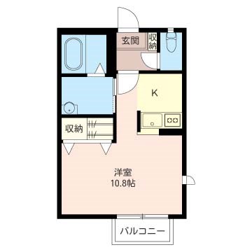 グリーンヒルKⅤ 104号室 間取り
