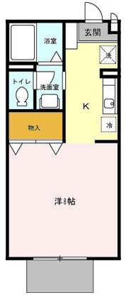ランセ今谷Ｃ 207号室 間取り