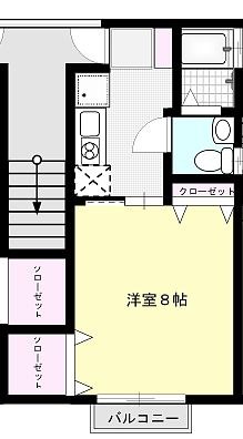 メイプル運河 207号室 間取り