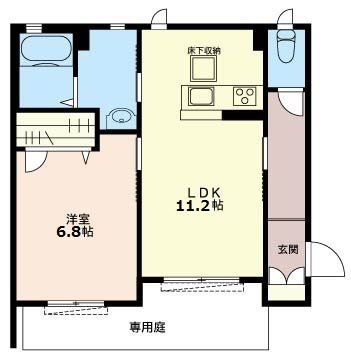 アルフォートⅠ 102号室 間取り