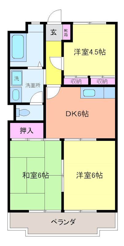 髙市ビル 406号室 間取り