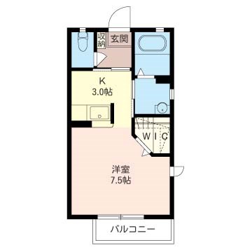 ハイツタートルヒルC X01号室 間取り