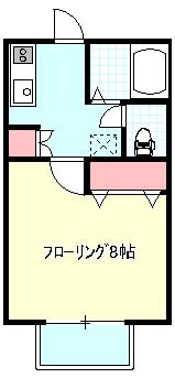 フォレストコート 101号室 間取り