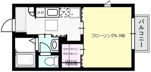 プレシャスコートＡ棟  207号室 間取り