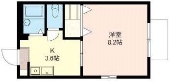 プレミール 201号室 間取り