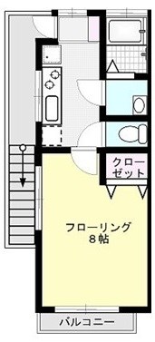 ビームⅠ 205号室 間取り