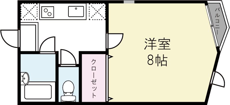 ヴィラ ファルネーゼ 103号室 間取り