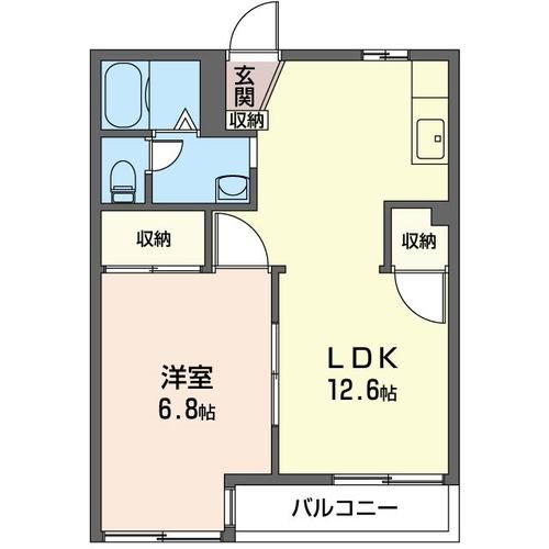 サンハイツ千代田 202号室 間取り