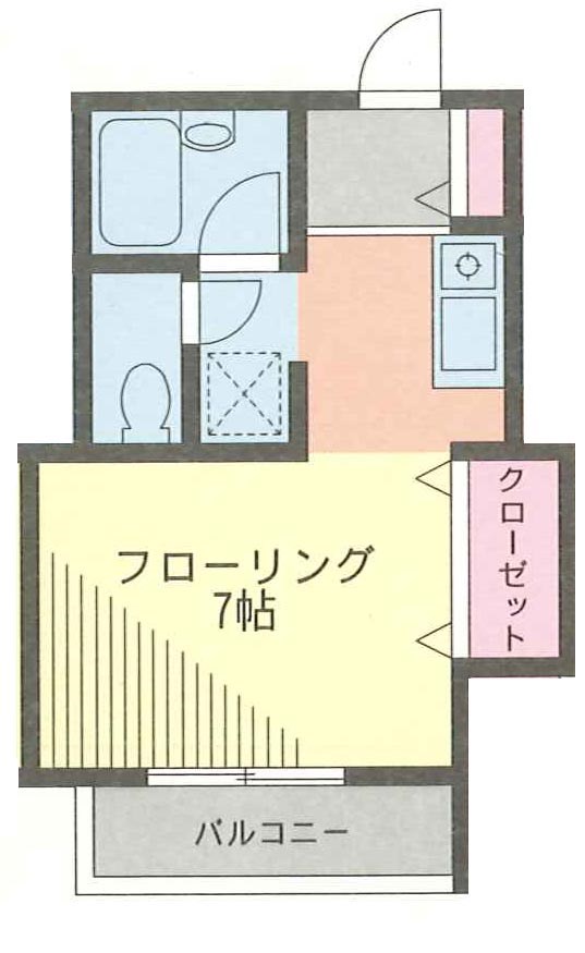 プロスパ藤井 103号室 間取り