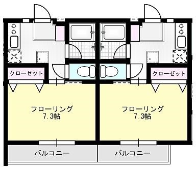 メゾンＫＳ 102号室 間取り