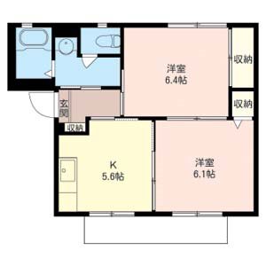 サニーハウス初石 201号室 間取り