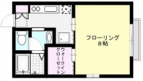 ウィズダム 203号室 間取り