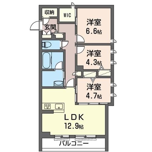 Century S 301号室 間取り