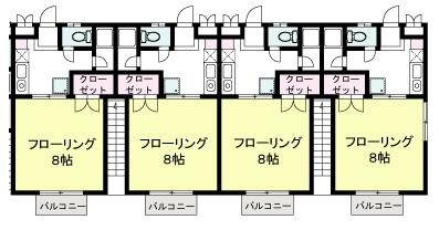 メゾンド大崎 X02~X06（1F）号室 間取り