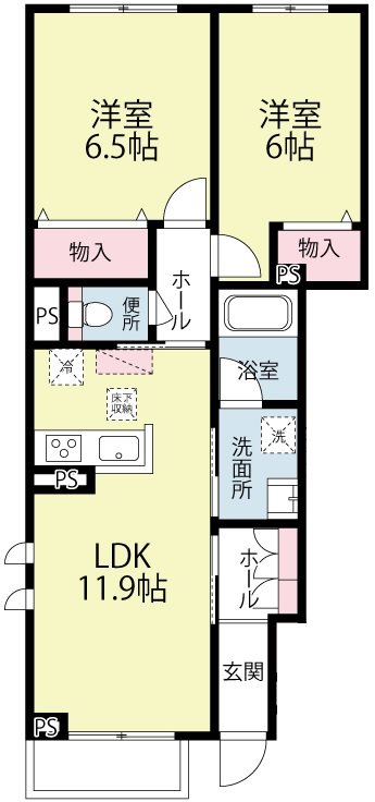 Ambiera 101号室 間取り