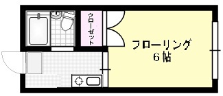 第３福伸コーポ X（33・34・37・38）号室 間取り