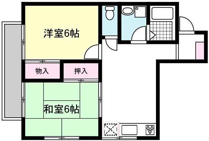 リヴェールキムラ X02号室 間取り