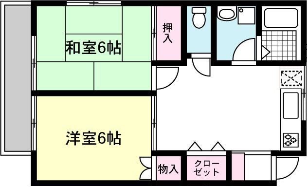 リヴェールキムラ X03号室 間取り